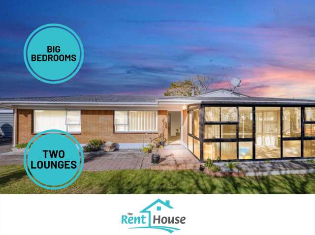 SUPER SIZED 3 BEDROOM FAMILY HOME - PAPAKURA