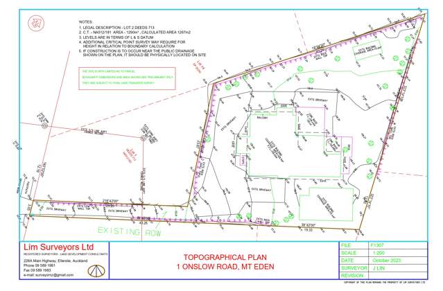 Rare 1290sqm site in Mt Eden