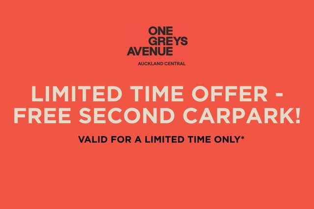 LIMITED TIME OFFER - FREE SECOND CARPARK!