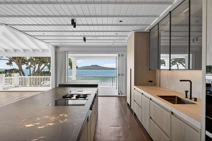 The mansion at 29 Minnehaha Avenue, in Auckland's Takapuna, is quietly on the market and attracting serious interest. Photo / Supplied