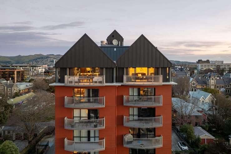 A penthouse in The Gloucester, in central Christchurch, sold in seven days and for <imgm more than its RV. Photo / Supplied