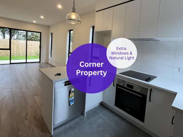 Elevated 2 Bedroom Corner Townhouse