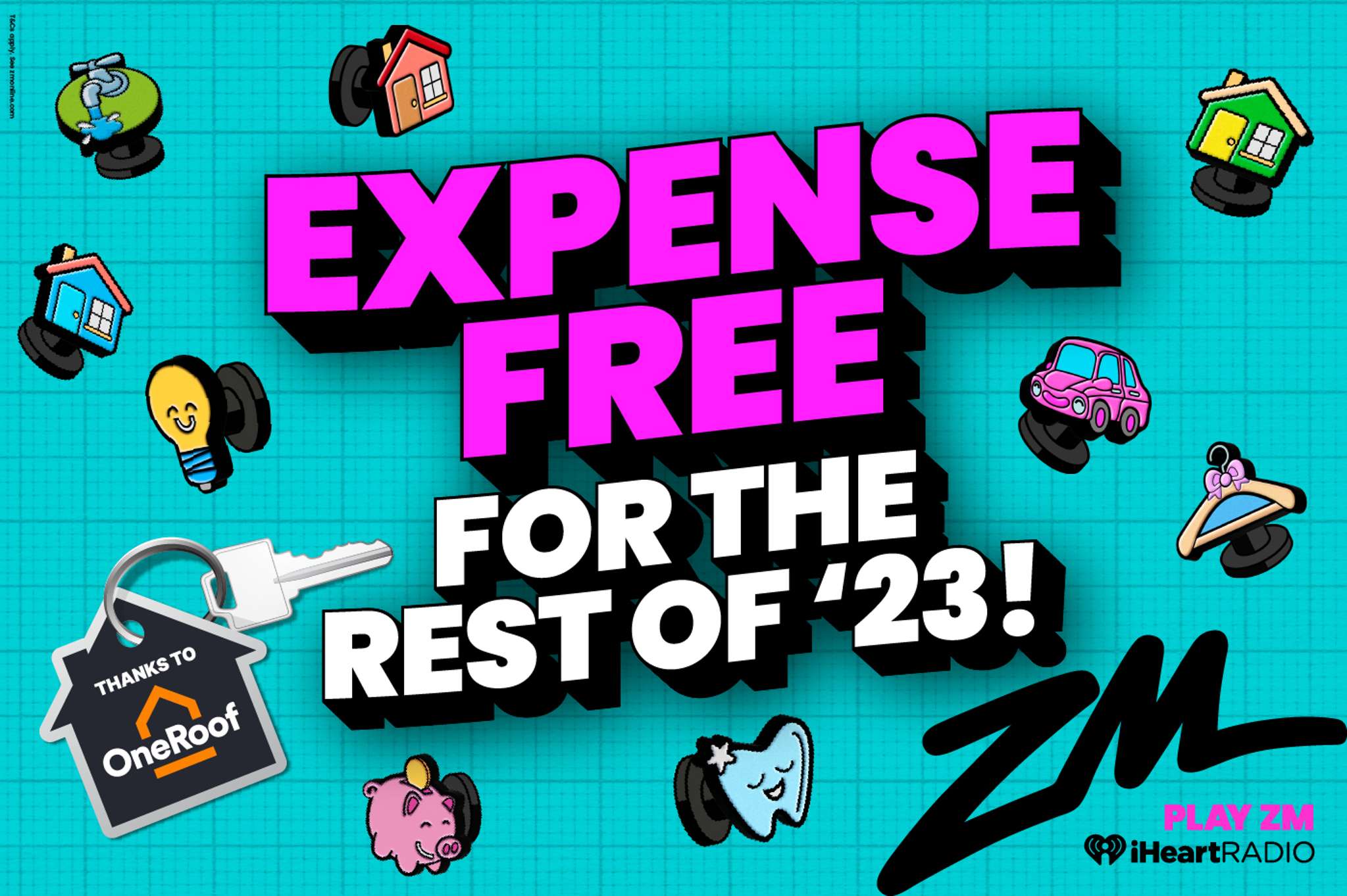 ZM Live Expense Free for the Rest of 2023 competition with OneRoof