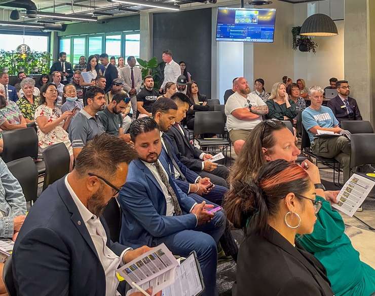 A three-bedroom home on West Road, in Brookby, Auckland, was in demand, with eight bidders battling it out to own the property. Photo / Supplied