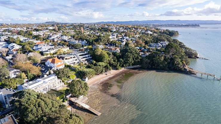 On the market for A$200m and making headlines is this Sydney harbourside mansion. Photo / Forbes Global Properties