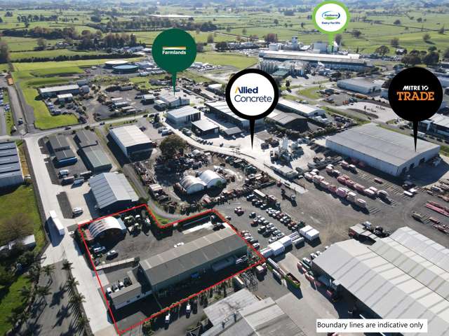 Industrial building and yard