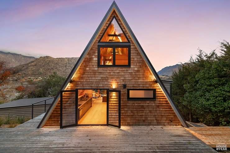 A standout A-Frame house on Glendale Road, in Whangarei, was snapped up last month. Photo / Supplied