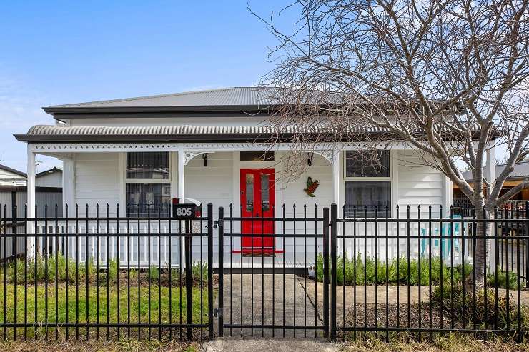 The historic villa on Queen Street, in Thames, is a landmark for people travelling through the town to the Coromandel. Photo / Supplied