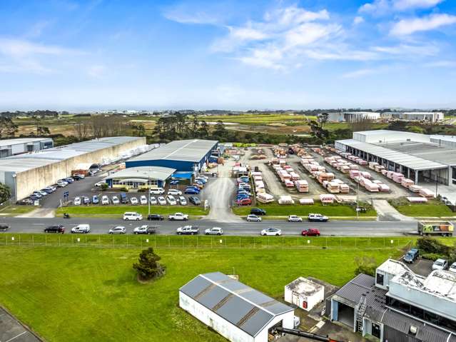 Huge yard + drive-through building