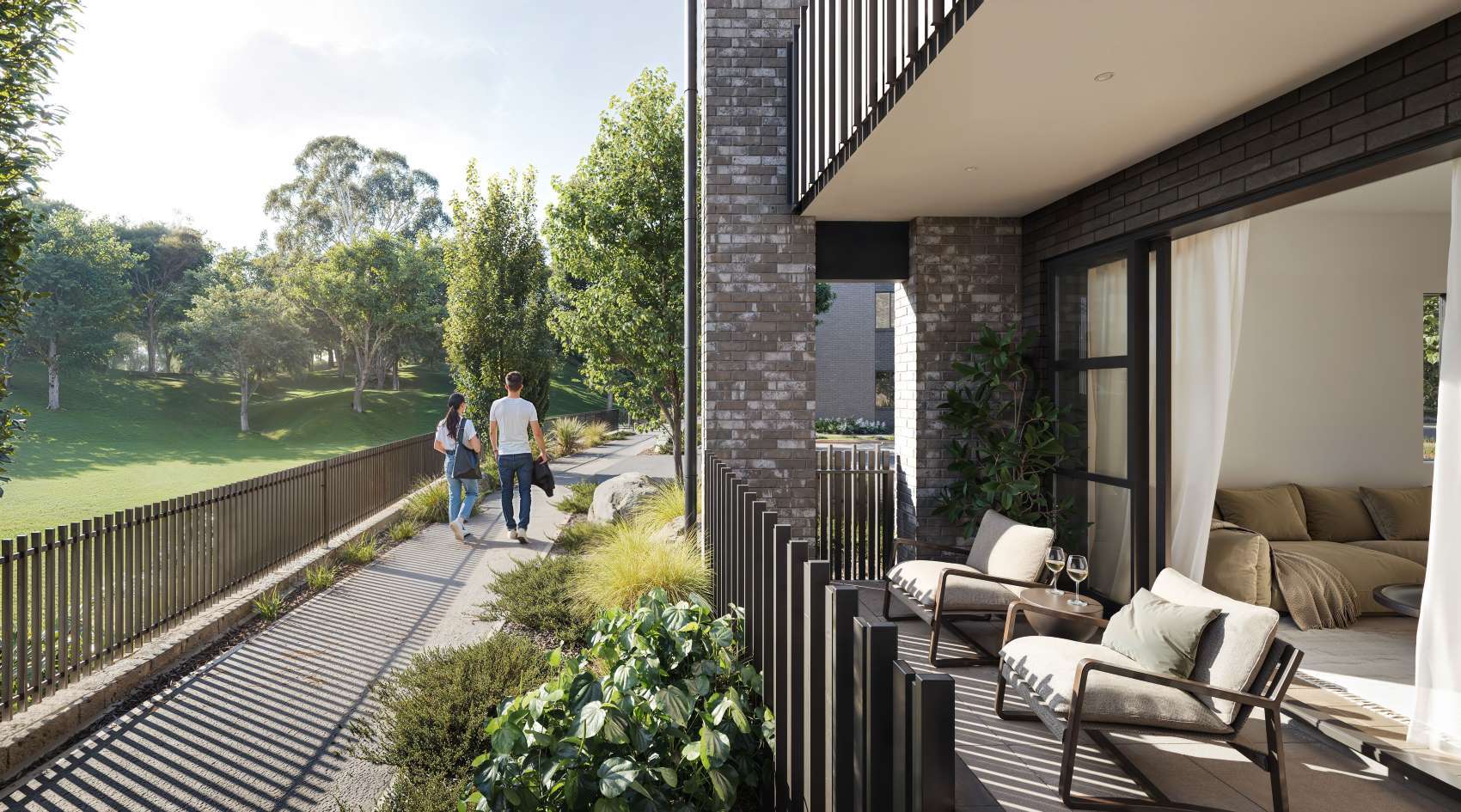 Halberg Green incorporates 51 homes across four boutique, three-level buildings.