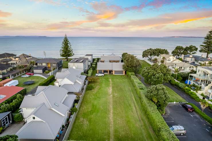 The waterfront five-bedroom house on the Hibiscus Coast Highway, in Orewa, Auckland, was snapped up by a local family. Photo / Supplied