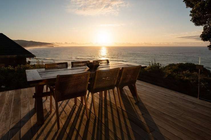 The four-bedroom home at 59 Cliffs Road, in St Clair, Dunedin, goes to auction on December 8. Photo / Supplied