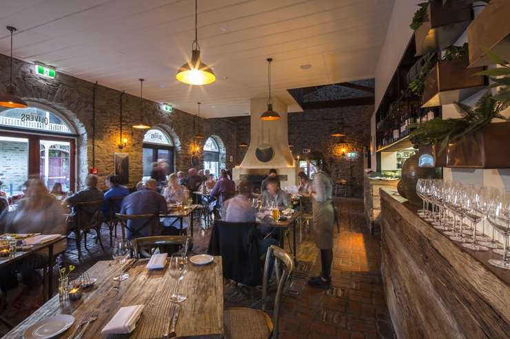 The Olivers precinct is spread over an entire block on Clyde's main street. The 19th-century buildings are heritage protected and home to hospitality and tourism businesses. Photo / Supplied