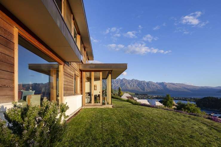 The four-bedroom home for sale at 27 Edinburgh Drive, in Queenstown Hill, Queenstown, is described as an architectural “masterpiece”. Photo / Supplied