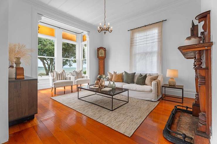 The four-bedroom villa at 36 Oxford Terrace, in Auckland's Devonport, will be well-known to visitors to Cheltenham Beach. Photo / Supplied