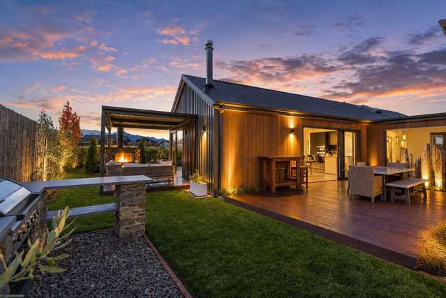 Modern family living with stunning mountain views