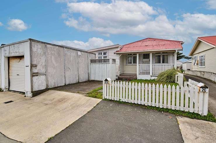 The weatherboard home on Logie Street, in Wellington's Stokes Valley, goes to auction with expectations it will sell below RV. Photo / Supplied