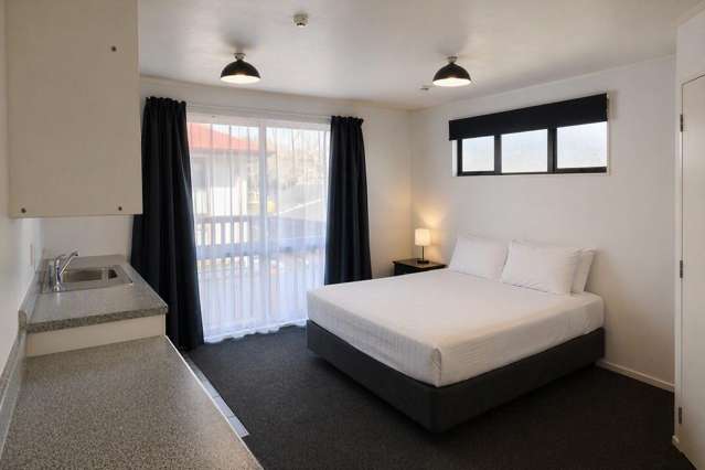 Sunny Upstairs Studio with Private Balcony