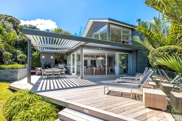 Waiheke home with private path to the beach sells for $6m - almost double its CV