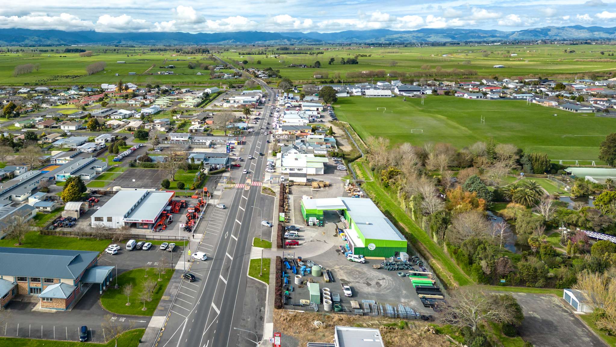 Rural warehousing, retail site with national tenant