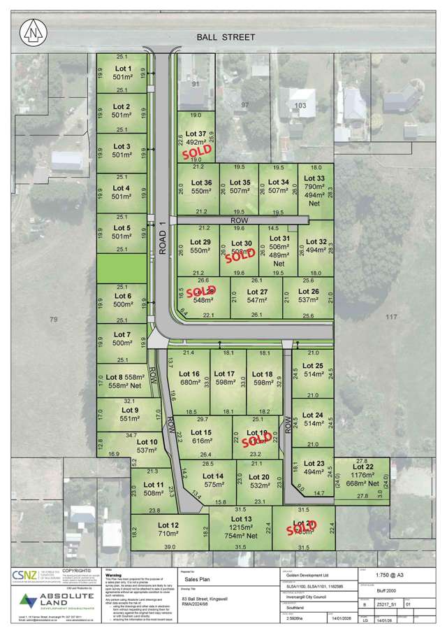 37 Lots Available - New Subdivision!