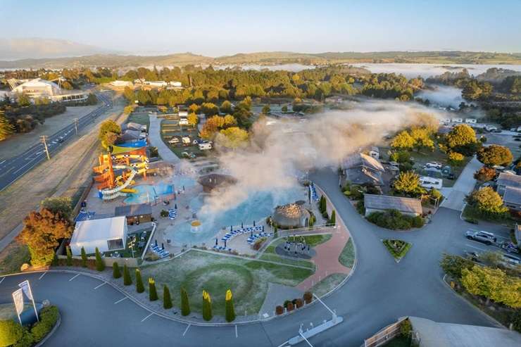 Ōrere Point Top 10 Holiday Park, in Papakura, Auckland, is looking for a buyer with $4.5m plus. Photo / Supplied