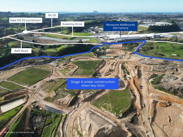 Tauriko Stage 4 - Lot sizes 4,000 - 8,000sqm