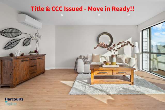 Title & CCC Issued - Ready to move in!!