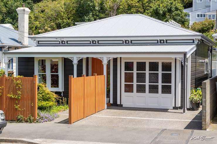 The one-bedroom lighthouse for sale at 326 The Esplanade, Island Bay, Wellington. Photo / Supplied