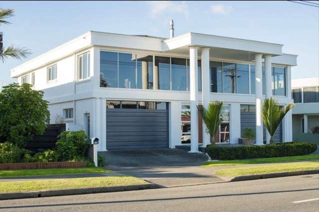 Furnished Beachfront Home with Sea Views and Pool