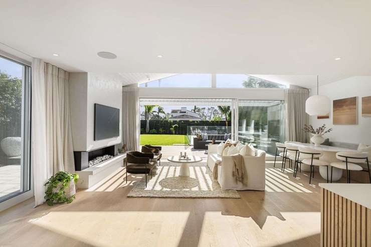 A modern family home on Johnstone Street, in Point Chevalier, Auckland, attracted 10 registered bidders. Photo / Supplied