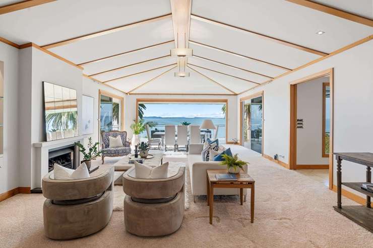 The luxury estate at 12 & 16 Page Point, in Auckand's Mellons Bay, is being pitched as a