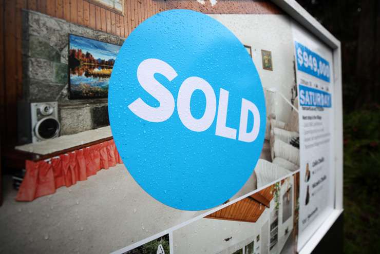 Real estate window sold stickers