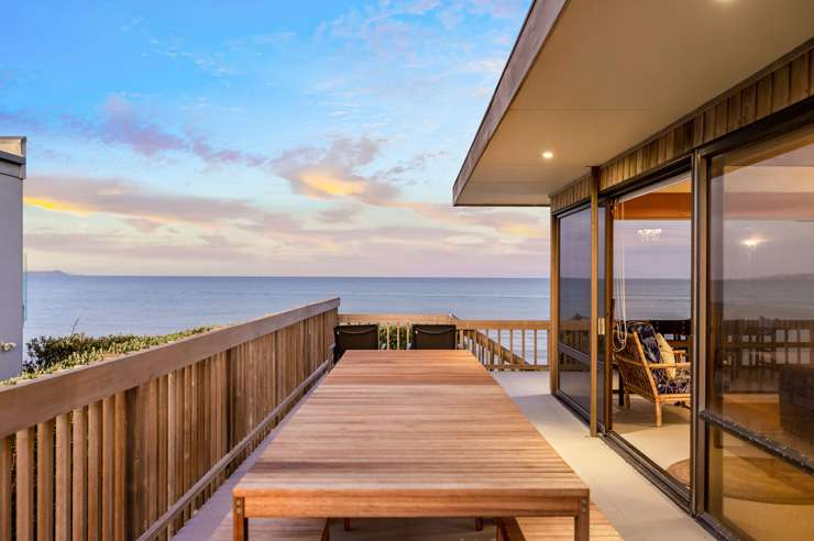 The waterfront five-bedroom house on the Hibiscus Coast Highway, in Orewa, Auckland, was snapped up by a local family. Photo / Supplied