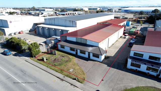 Affordable industrial facility with secure yard