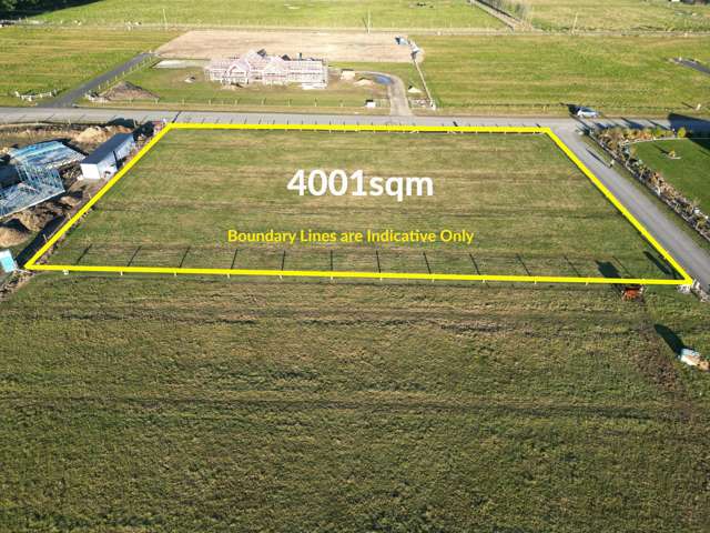4001sqm's, fenced ready for your build.