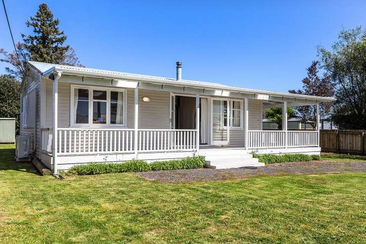 A two-bedroom cottage at 63 Rimu Street has lake views and a price tag of $650,000. Photo / Supplied