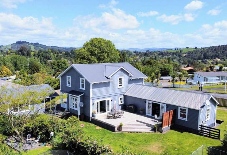 A five-bedroom lodge-style home for sale at 109 Town Point Road, in Maketu, Western Bay of Plenty. Photo / Supplied