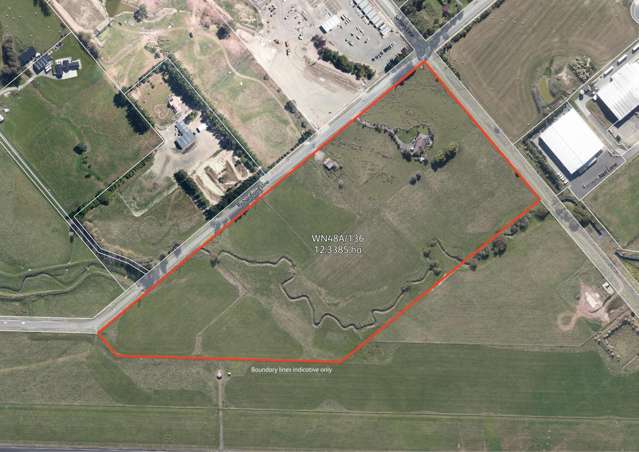 Bare industrial land for sale