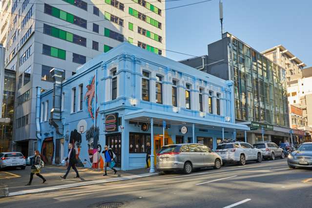 Wellington building with bonus street art for sale