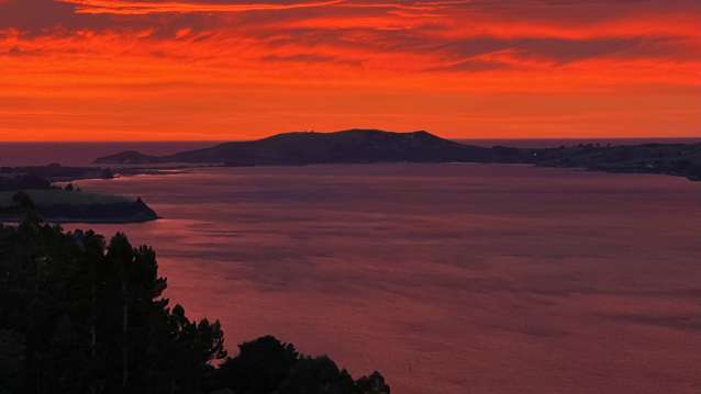 Panoramic views from an elevated, castle-like setting.