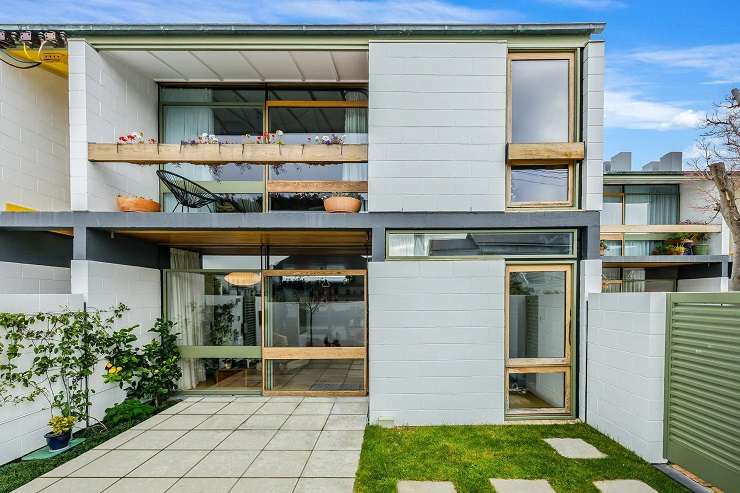 The two-bedroom property at 416 Bradleys Road, in Ohoka, was inspired by some of Canterbury's pioneering architects including Sir Miles Warren. Photo / Supplied