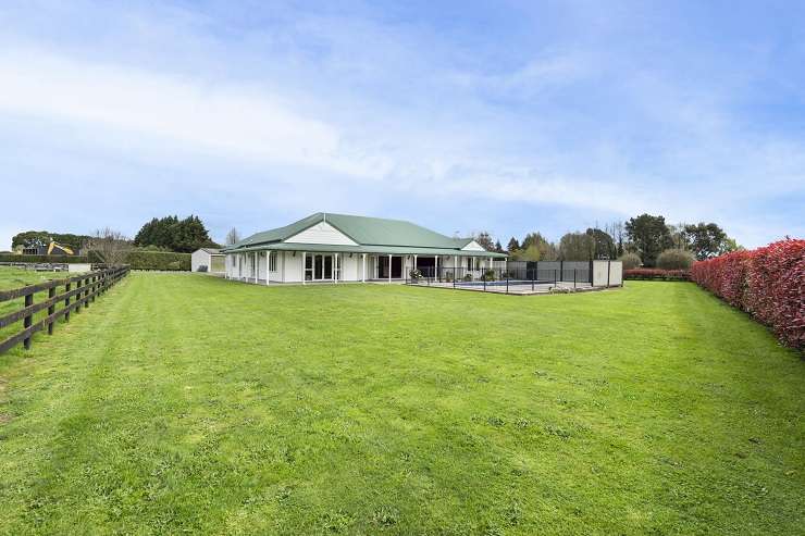 A Lockwood home on a 2.9ha section on Victoria Road in Cambridge netted its owners an on-paper profit of $4.2m after selling to Vicroad1 Limited in February for $6.2m. Photo / Supplied