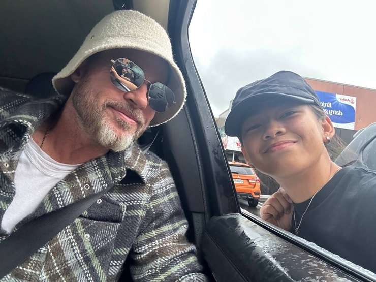Brad Pitt does press for his new movie F1. He was living in Auckland while filming another blockbuster,  Heart of the Beast. Photo / Getty Images