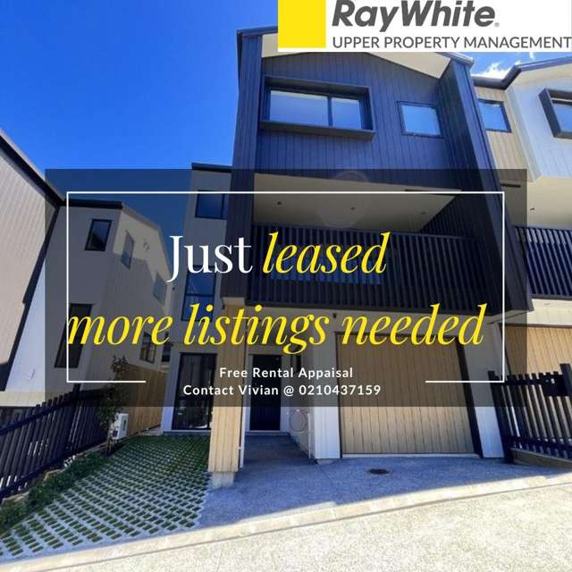 Brand-new 4 Bedroom Townhouse in Rangitoto Zone