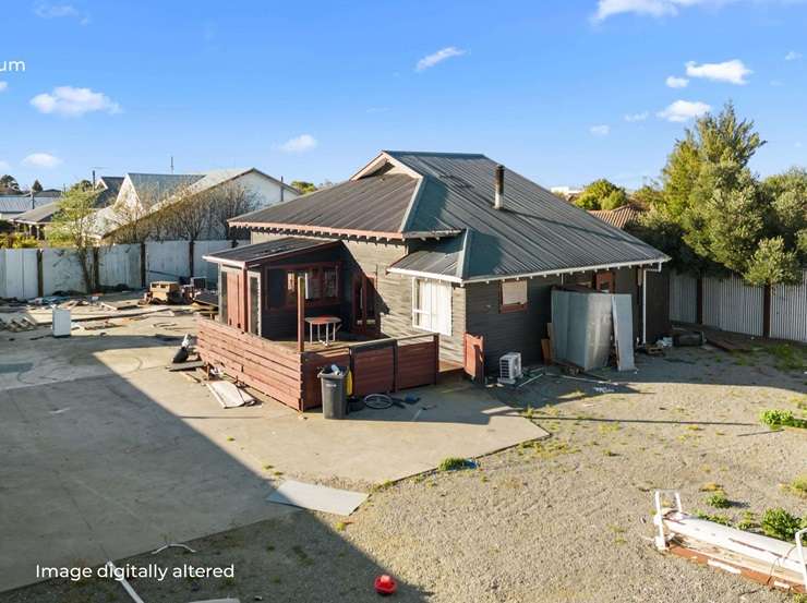 The Head Hunters gang pad before it was seized by the courts. Photo / Kurt Bayer