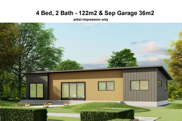 NEW 4 BED, 2 BATH + DOUBLE GARAGE