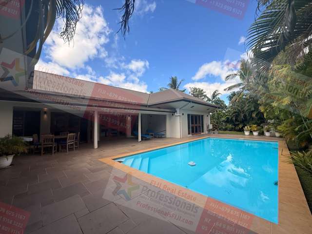 IMMEDIATELY FOR RENT: Luxurious Family Friendly 3-Bedroom Denarau Island Golf Retreat
