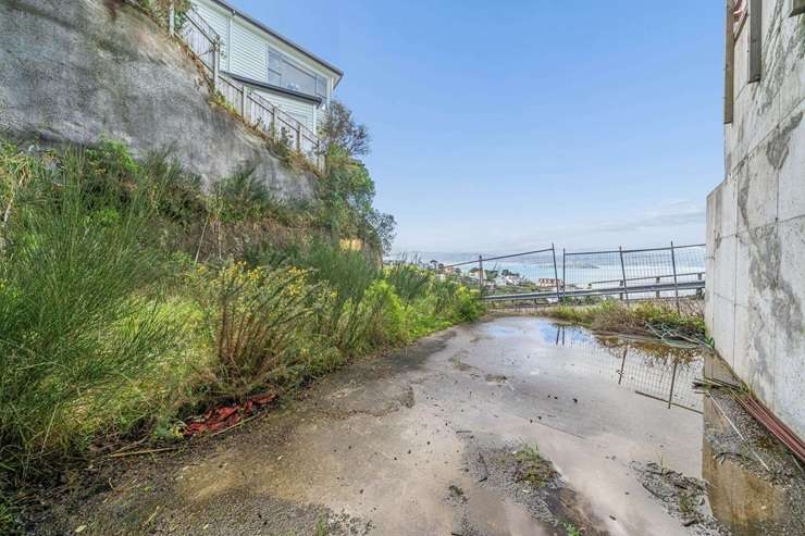 A vacant site at 120A Nicholson Road, Khandallah, Wellington, is listed as a mortgagee sale. Photo / Supplied
