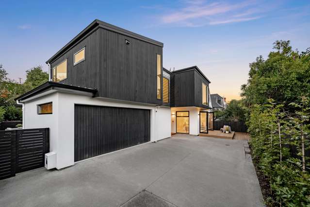 New - solid masonry & cedar